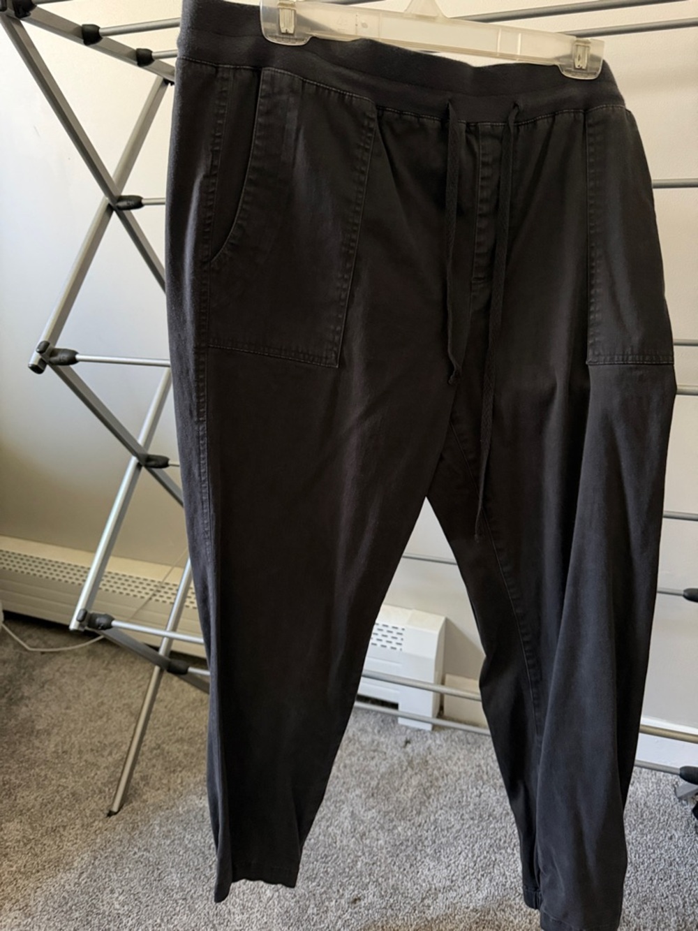 LOFT gray Drawstring Track Joggers